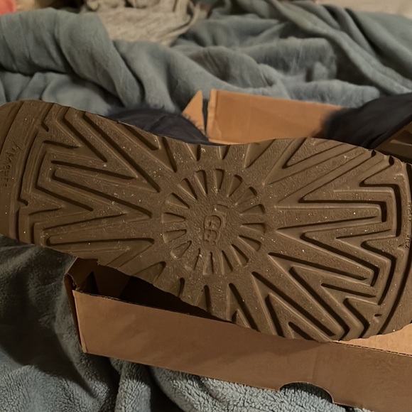 Blue uggs tie up in the back worn once great condition - Picture 3 of 8